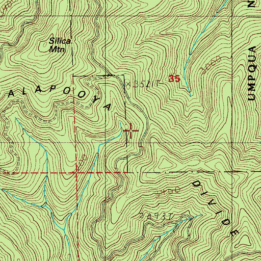Topographic Map of Silica Camp, OR