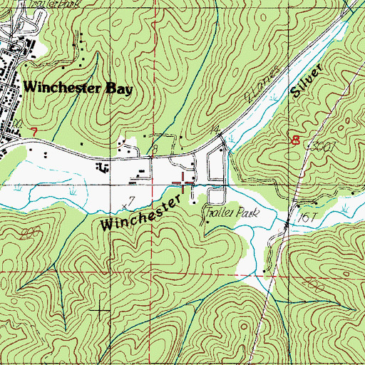 Topographic Map of Silver Creek, OR