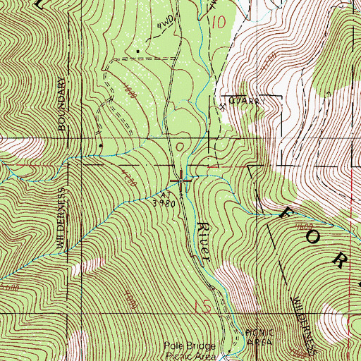 Topographic Map of Silver Creek, OR