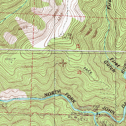 Topographic Map of Silver Hill Trail, OR