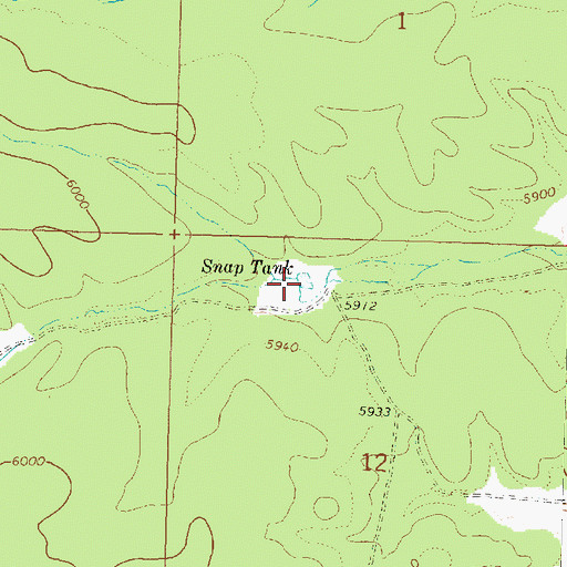 Topographic Map of Snap Tank, AZ