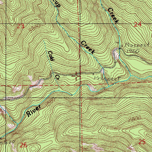 Topographic Map of Silver Star Mine, OR