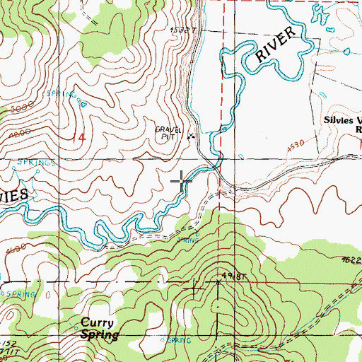 Topographic Map of Silvies Valley, OR