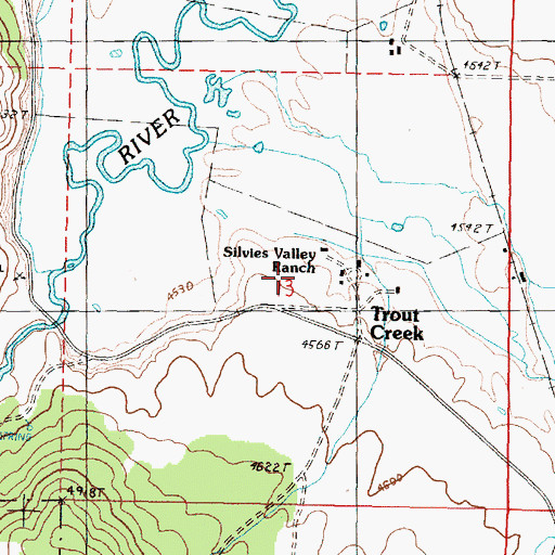 Topographic Map of Silvies Valley Ranch, OR
