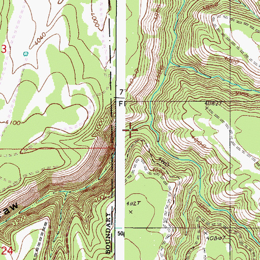Topographic Map of Simmons Draw, OR
