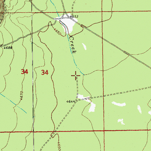 Topographic Map of Sink Creek, OR