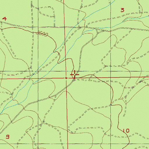 Topographic Map of Sisters Horse Camp (historical), OR