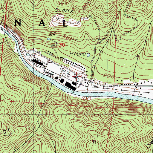 Topographic Map of Siuslaw (historical), OR
