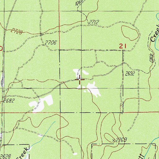 Topographic Map of Skeeters Camp, OR