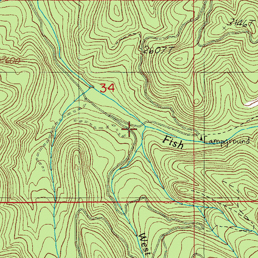 Topographic Map of Skimmerhorn Creek, OR