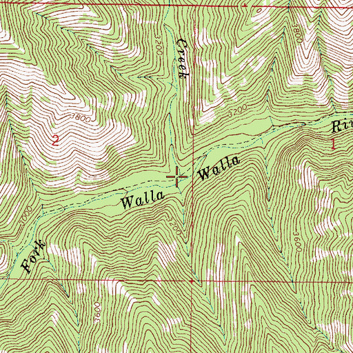 Topographic Map of Skiphorton Creek, OR