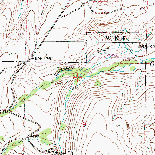 Topographic Map of Skull Gulch, OR