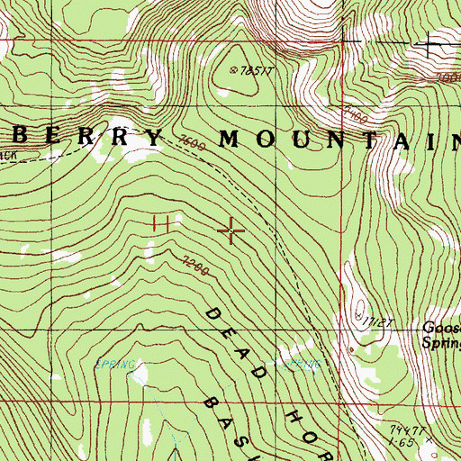 Topographic Map of Skyline Trail, OR