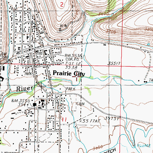Topographic Map of Slaughterhouse Gulch, OR