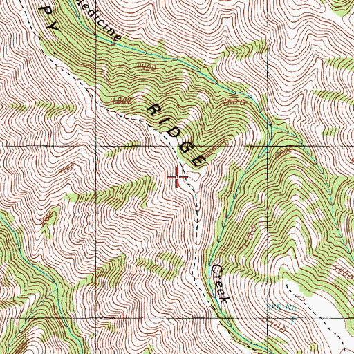 Topographic Map of Sleepy Ridge, OR