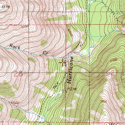 Topographic Map of Slick Rock Creek, OR