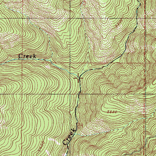 Topographic Map of Slim Creek, OR