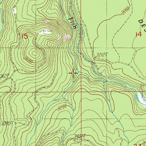 Topographic Map of Slipper Creek, OR