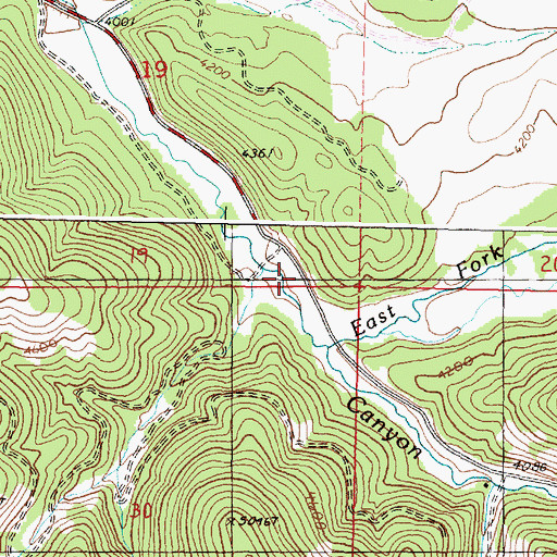 Topographic Map of Sloan Gulch, OR