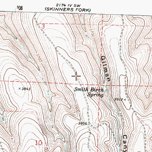 Topographic Map of Smith Birch Spring, OR