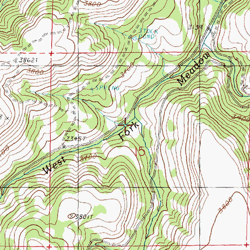Topographic Map of Smith Creek, OR