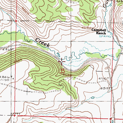 Topographic Map of Smith Reservoir, OR