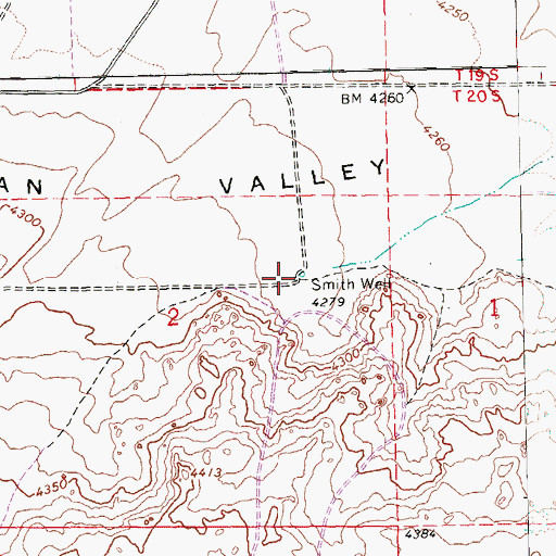 Topographic Map of Smith Well, OR