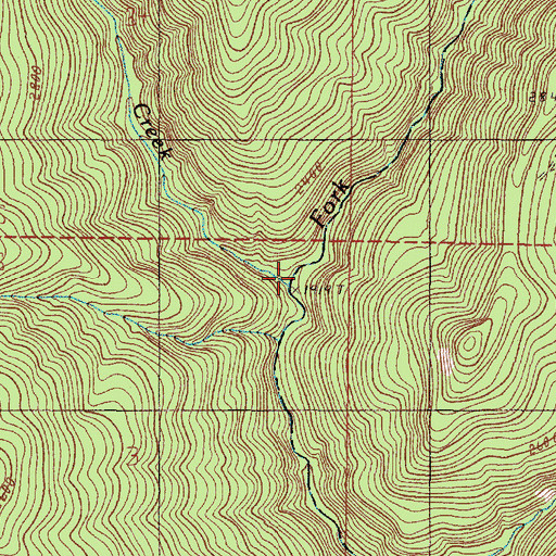 Topographic Map of Snail Creek, OR