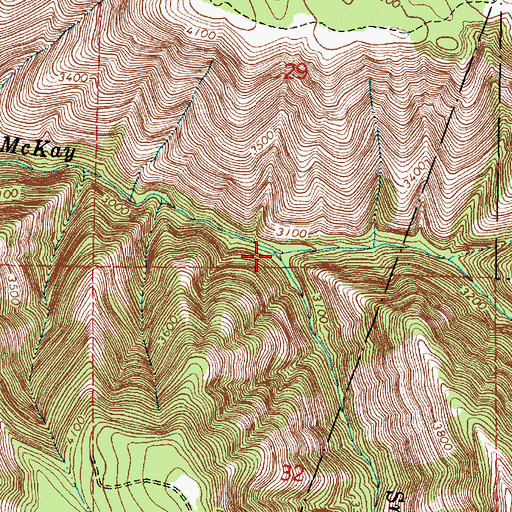 Topographic Map of Snipe Creek, OR