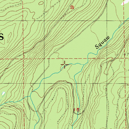 Topographic Map of Snow Creek, OR