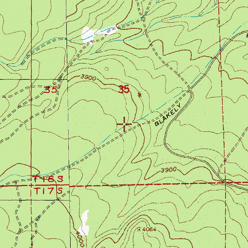 Topographic Map of Snow Creek Ditch, OR