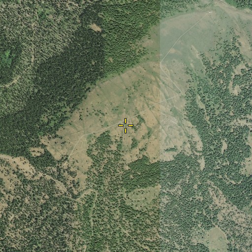 Aerial/Satellite Image of Snow Mountain Spring, OR