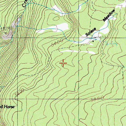 Topographic Map of Solace Camp, OR