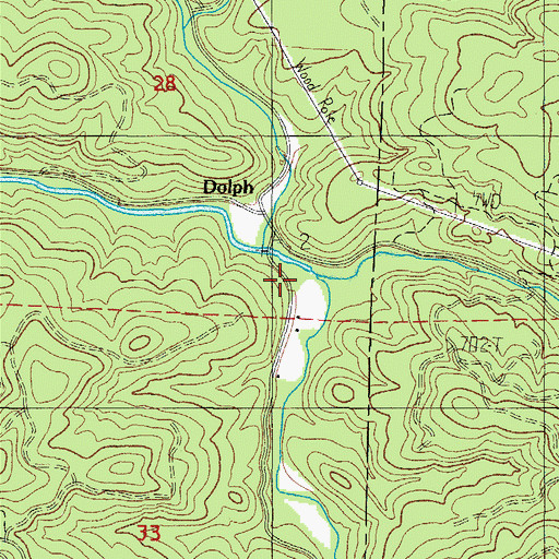 Topographic Map of Sourgrass Creek, OR