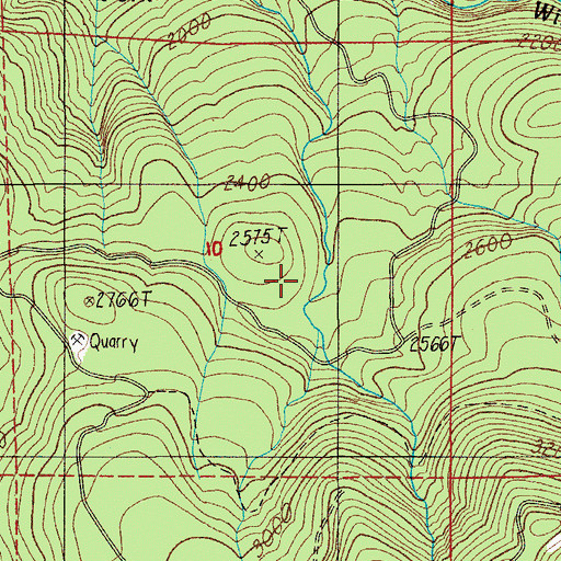 Topographic Map of Sourgrass Trail, OR