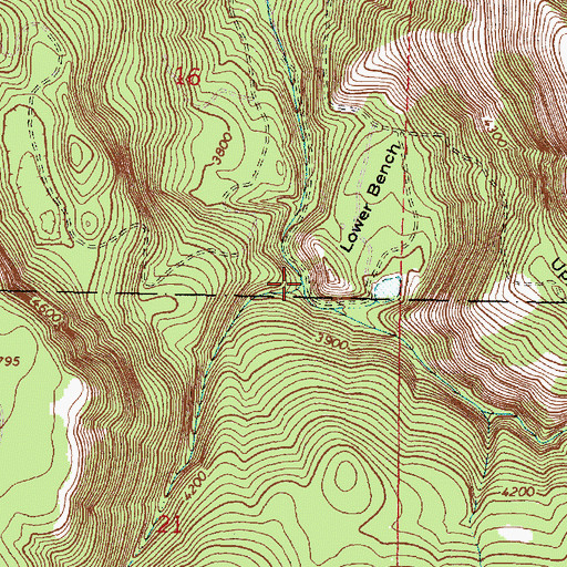 Topographic Map of South Canyon, OR