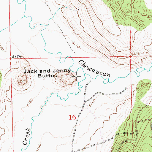 Topographic Map of South Creek, OR