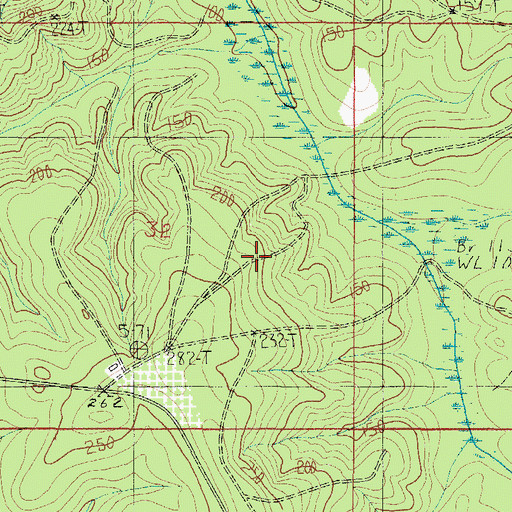 Topographic Map of Brown Crosby Camp, AL