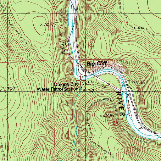 Topographic Map of South Fork Clackamas River, OR