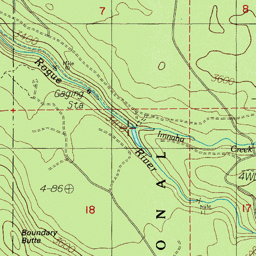 Topographic Map of South Fork Dam, OR