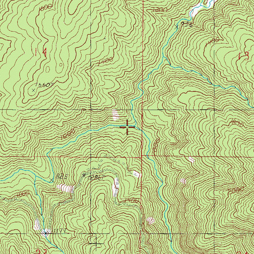 Topographic Map of South Fork Elk River, OR