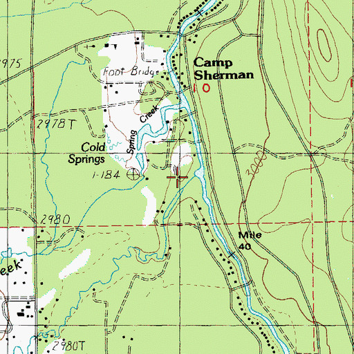 Topographic Map of South Fork Lake Creek, OR