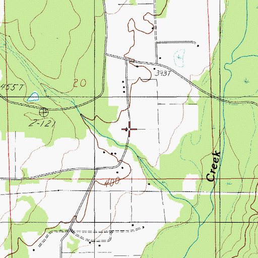 Topographic Map of Brown Town Church, AL
