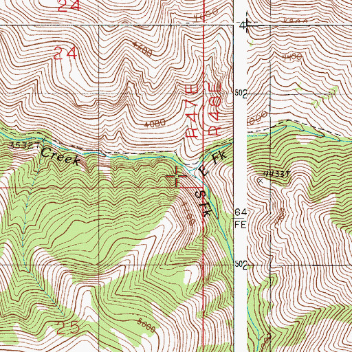 Topographic Map of South waqi?mata?w Creek, OR