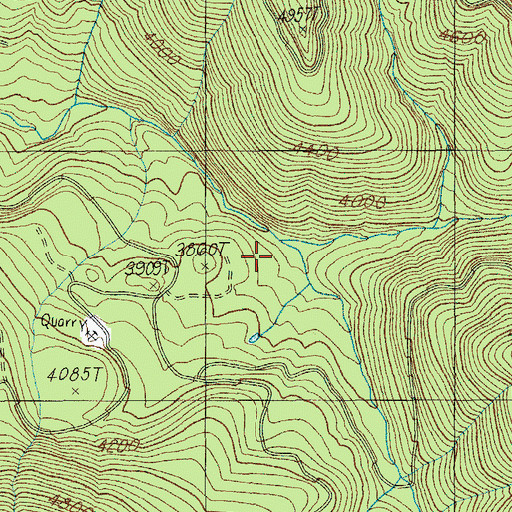 Topographic Map of South Fork Staley Creek, OR