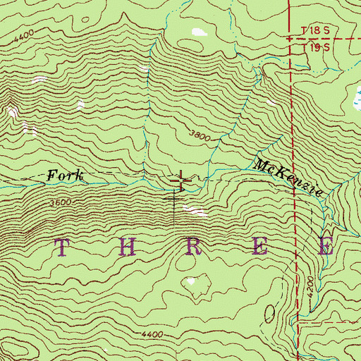Topographic Map of South Fork Way, OR