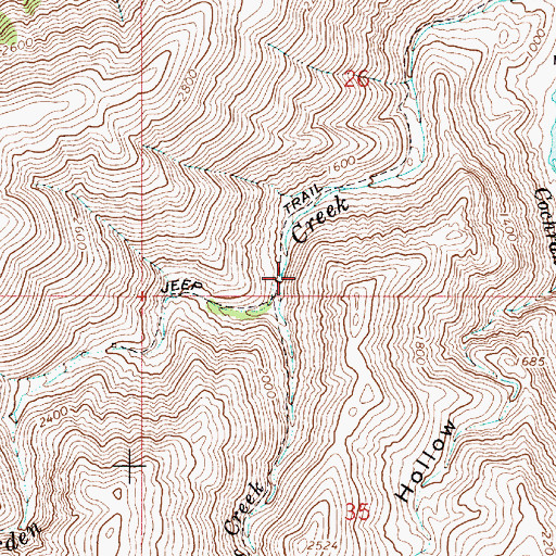 Topographic Map of Spencer Creek, OR