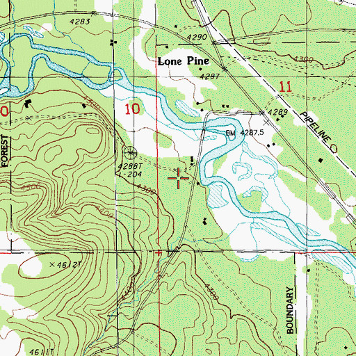 Topographic Map of Sprague River Valley, OR