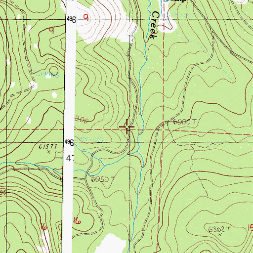Topographic Map of Spruce Log Trail, OR