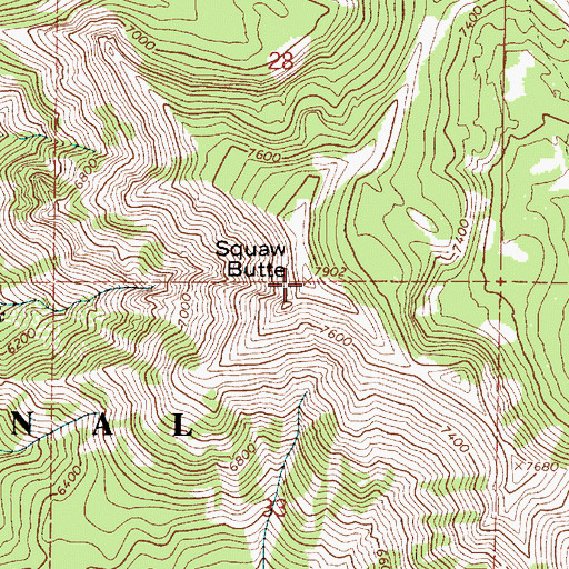 Topographic Map of Cuyem Butte, OR
